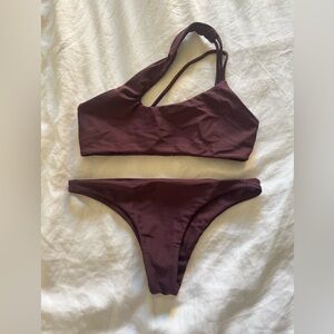 Purple Mikoh Swimwear Bikini Set